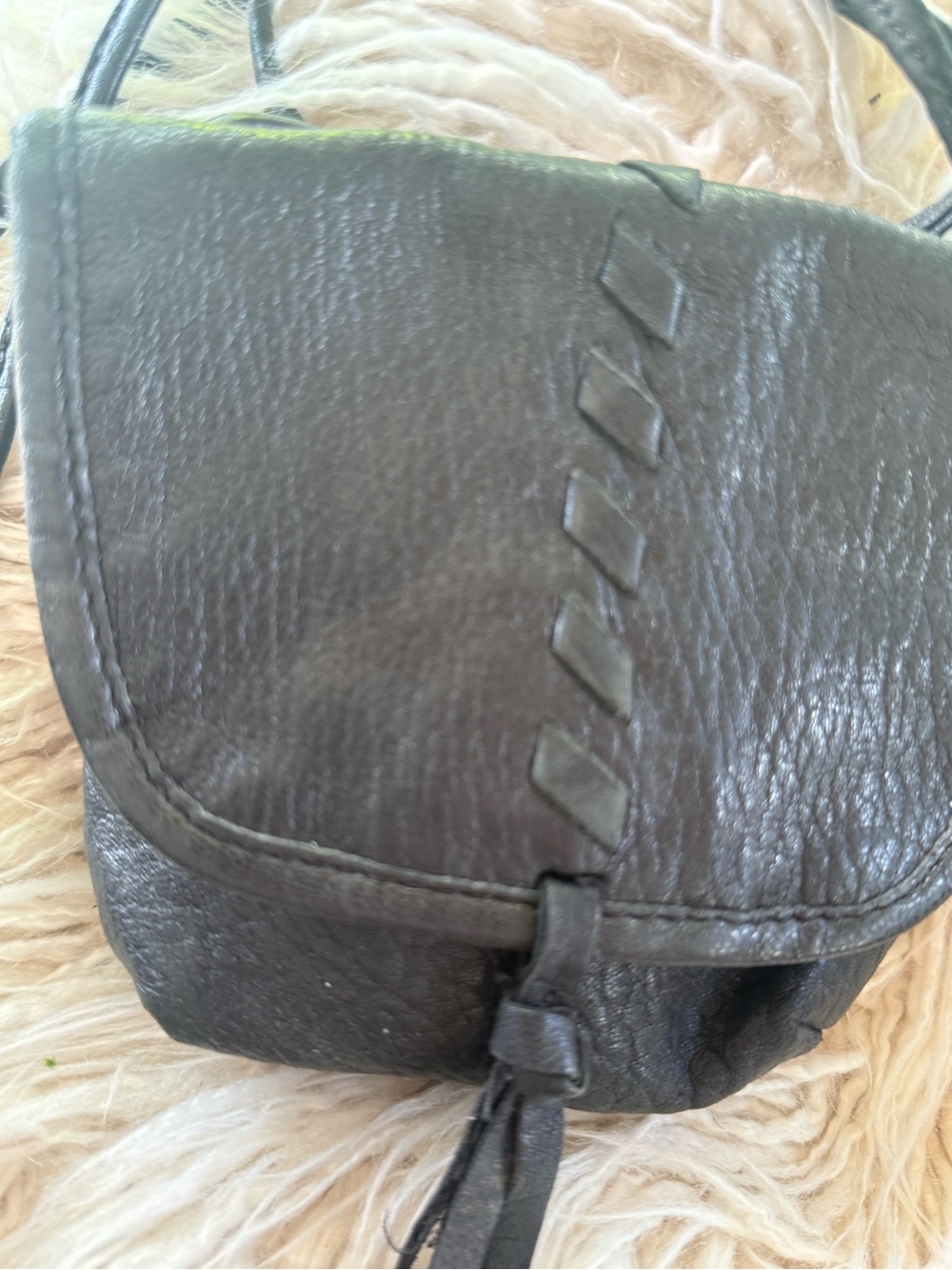 Hobo international Black Leather Crossbody Bag with Tassel - Picture 6 of 9